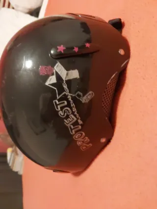 Casco de esquí infantil negro