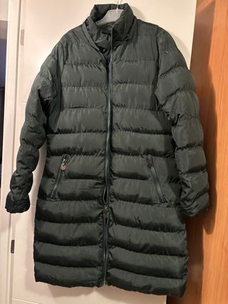 Chaquetón acolchado mujer verde