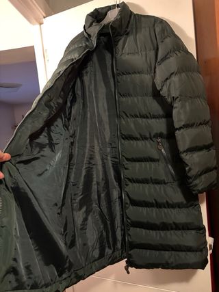 Chaquetón acolchado mujer verde