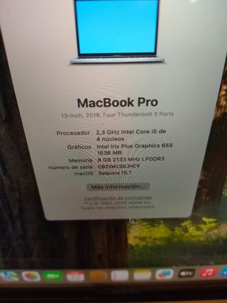 MACBOOK PRO 2018 I5/8/512