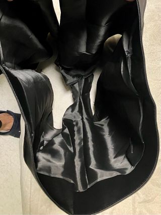 Minifalda cuero negra