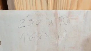 Mesa de comedor ovalada de madera Sin montar