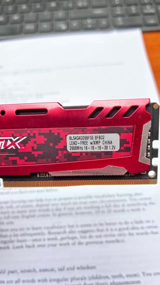 2x4GB DDR4 2666MHz RAM