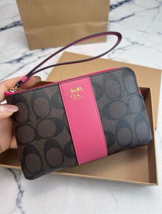 Cartera Coach Marrón y Negra