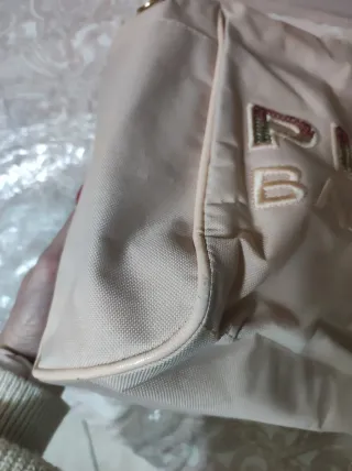 Borsa Pinko Rosa con Scritta Glitter