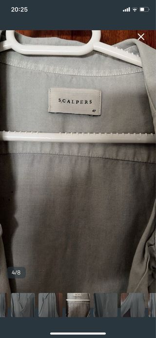 Camisa Scalpers Gris Talla XXL