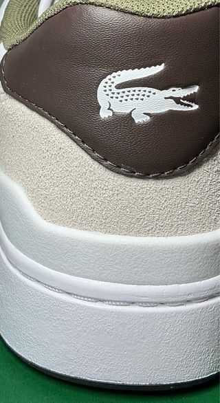 Zapatillas Lacoste T-Clip Set Cuero Beige/Blanco