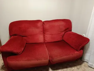 Sofá 2 plazas granate