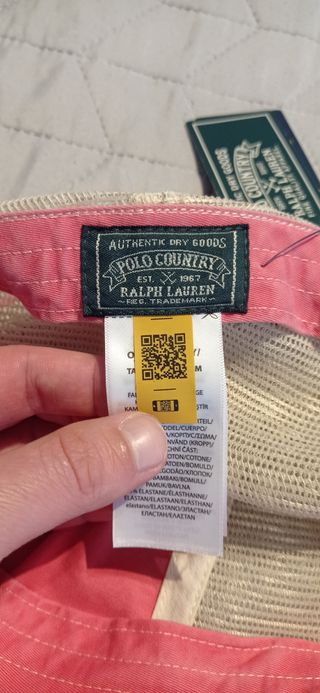 Gorra Polo Ralph Lauren Beige y Rosa