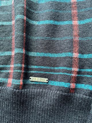 Jersey Jack & Jones cuadros azul y rojo vintage