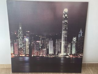 Cuadro Skyline Nocturno