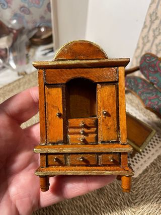 Salottino verde scala 1:18 per casa delle bambole