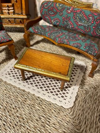 Salottino verde scala 1:18 per casa delle bambole