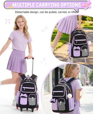 Mochila escolar con ruedas 28L