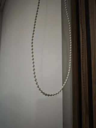 Estor enrollable blanco opaco XL con cadena