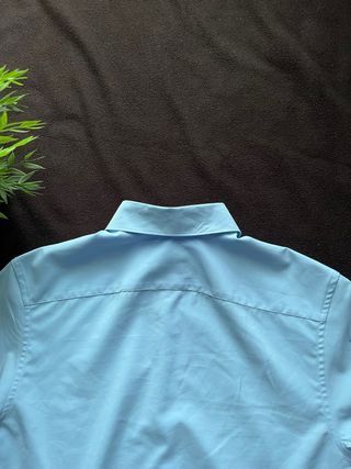 Camisa Zara Slim Fit Azul Claro