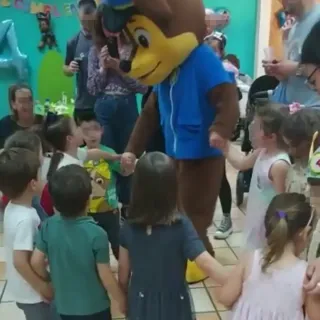 Disfraz Chase Paw Patrol cabezudo