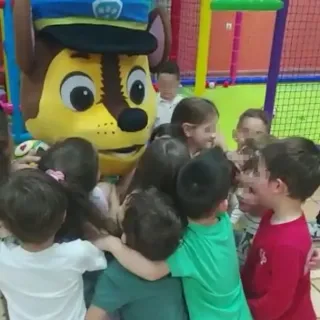 Disfraz Chase Paw Patrol cabezudo