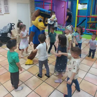 Disfraz Chase Paw Patrol cabezudo