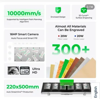 XTOOL F1 Ultra 20W Grabador Láser Dual