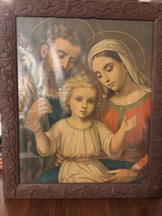 Antica Stampa Sacra Famiglia