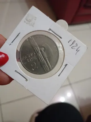 Moneta 2 Lire 1924