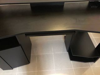 Escritorio Negro Madera