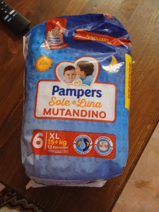 Pampers Mutandino Sole e Luna Taglia 6
