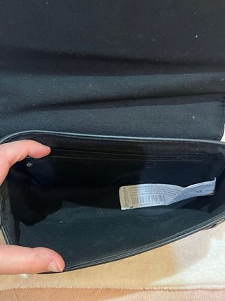 Bolso hombro Negro Stradivarius Cadena Plateado