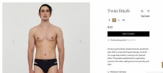 Bañador negro talla M