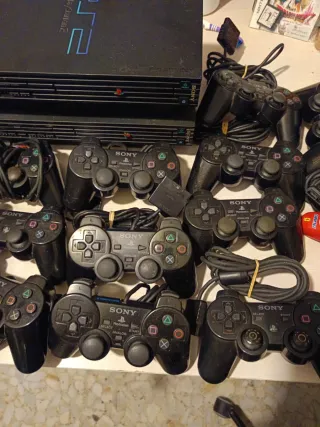 (Reparar) Lote 2 PS2 Fat + Dock Switch + 14 Mandos