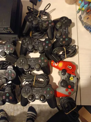 (Reparar) Lote 2 PS2 Fat + Dock Switch + 14 Mandos