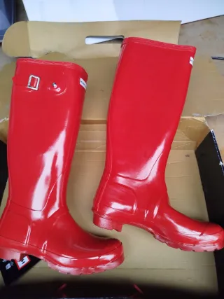 Botas Hunter Rojas Talla 38