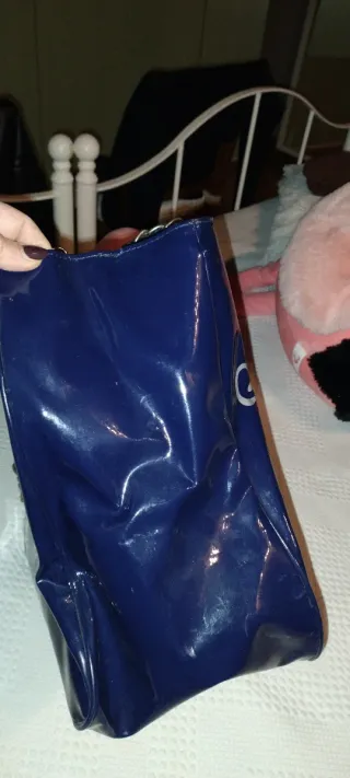 Borsone blu con scritta A... I'm Camilla Girl