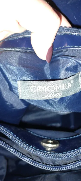 Borsone blu con scritta A... I'm Camilla Girl