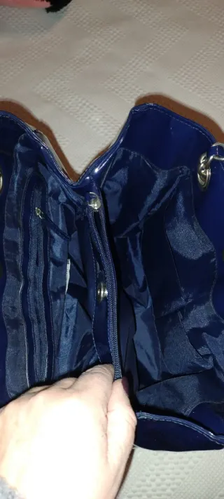 Borsone blu con scritta A... I'm Camilla Girl