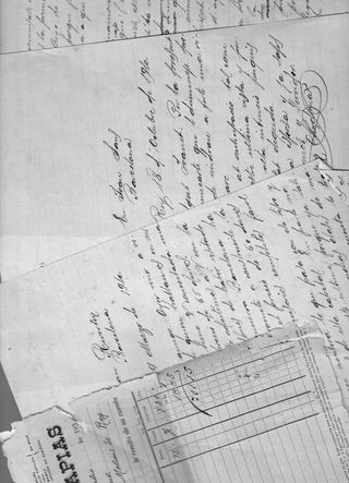 PLIEGO CARTAS DE NEGOCIOS AÑO 1910.