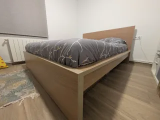 Estructura Cama IKEA MALM + Colchón MYRBACKA
