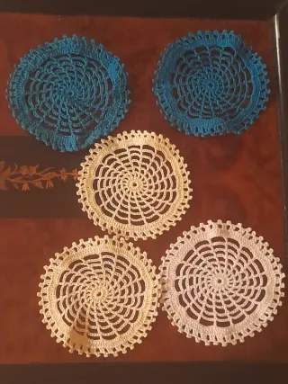 Sottobicchieri uncinetto fatti a mano