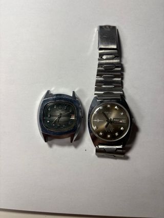 2 relojes Aseikon vintage. Piezas o restauración.