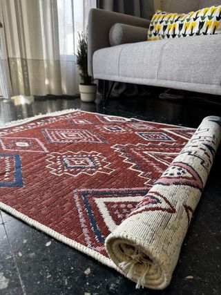 Alfombra Kilim Algodón Étnica 80x150 cm