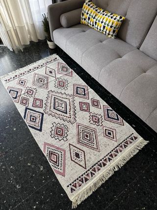 Alfombra Kilim Algodón Étnica 80x150 cm