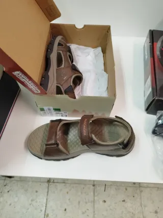 Sandalias Skechers Marrones Hombre