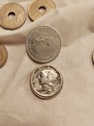 Monete rare da 5p con o senza conio