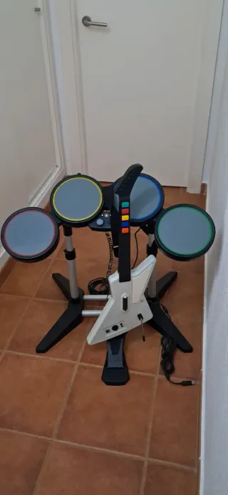 Batería y Guitarra Rock Band Xbox 360