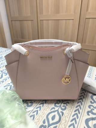 Bolso Michael Kors Rosa y Dorado