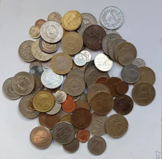 Lote monedas extranjeras