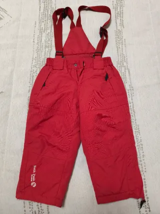 Peto de esquí para niño rojo