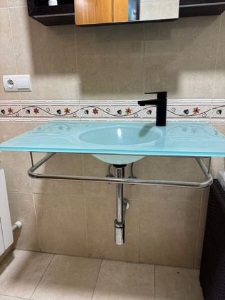 Conjunto Lavabo + Espejo + Mueble