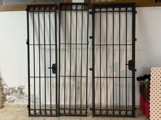 Puertas de hierro forjado con círculos